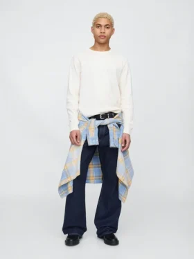 Løse bootcut-Jeans