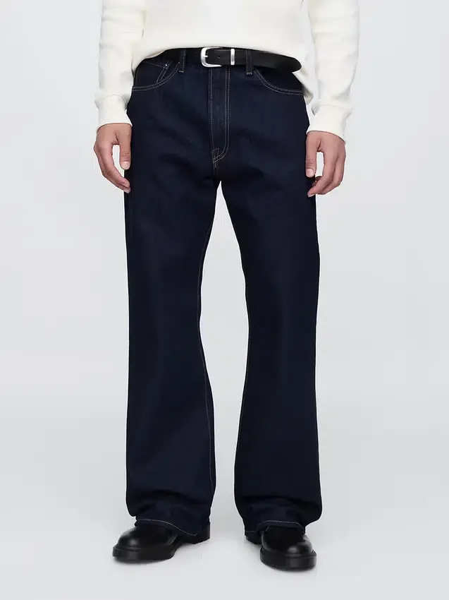 Løse bootcut-Jeans