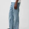 Løse bootcut-Jeans