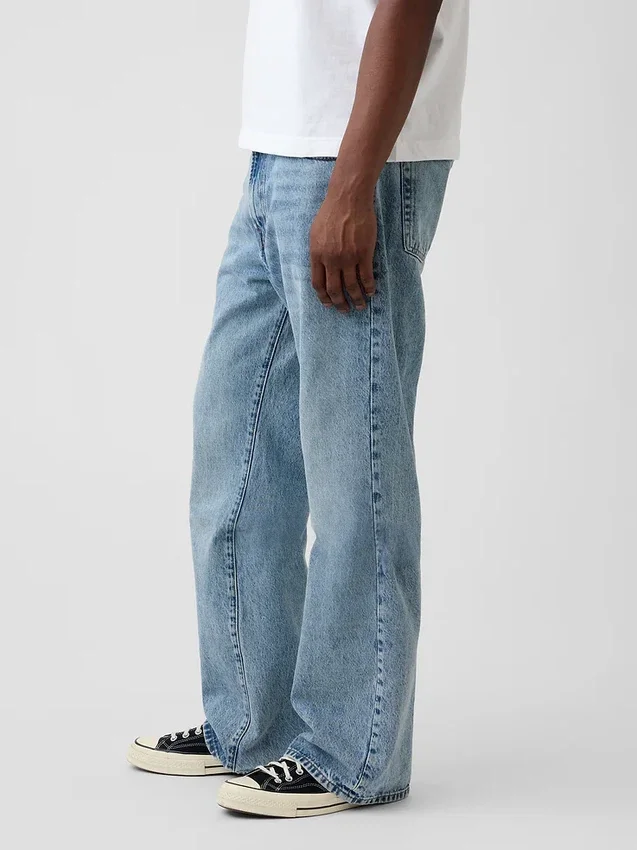 Løse bootcut-Jeans
