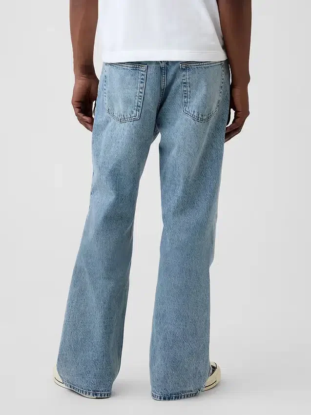 Løse bootcut-Jeans
