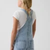 Løse denim-shorteoveraller for barn