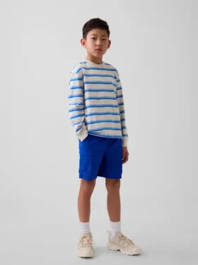 Løse, hurtigtørkende cargoshorts for barn