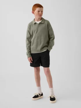 Løse, hurtigtørkende cargoshorts for barn