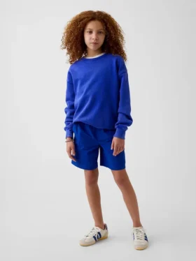 Løse, hurtigtørkende cargoshorts for barn