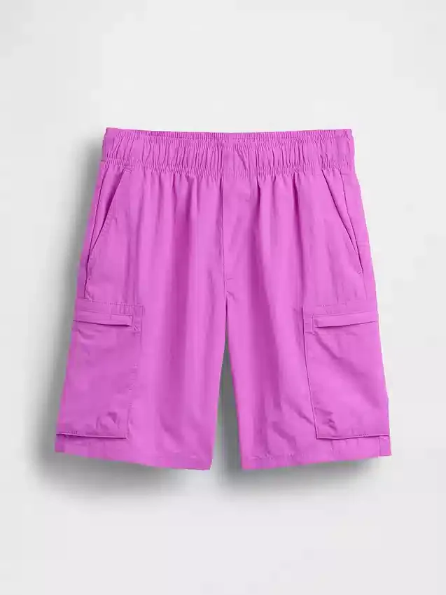 Løse, hurtigtørkende cargoshorts for barn