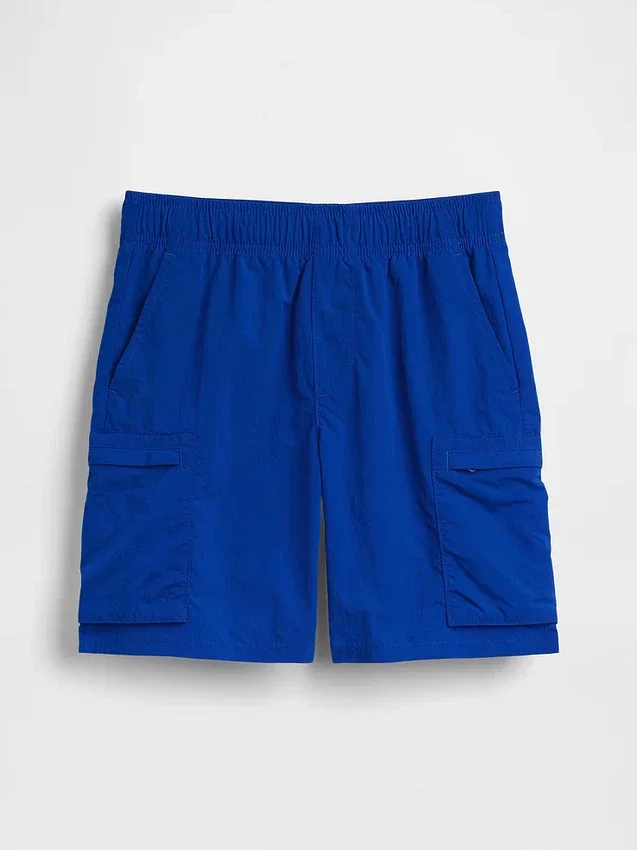 Løse, hurtigtørkende cargoshorts for barn