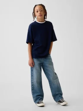 Løse jeans for barn i 90-tallsstil