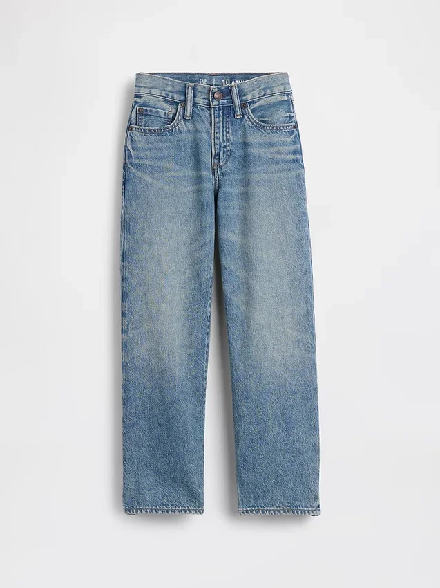 Løse jeans for barn i 90-tallsstil