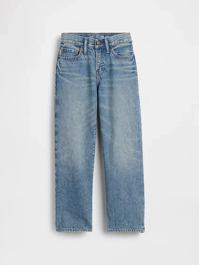 Løse jeans for barn i 90-tallsstil