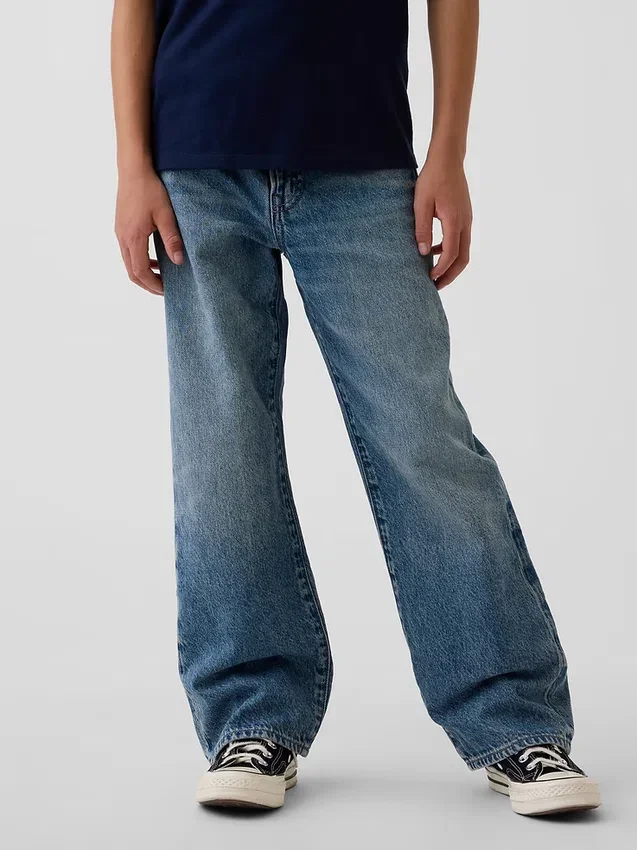 Løse jeans for barn i 90-tallsstil