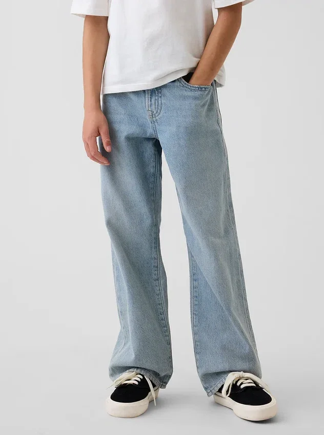 Løse jeans for barn i 90-tallsstil