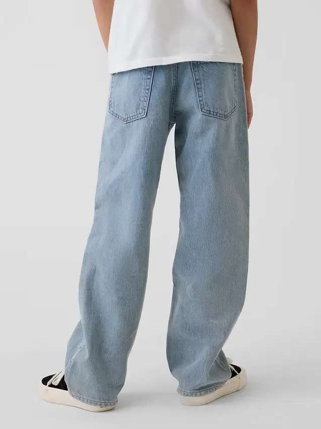 Løse jeans for barn i 90-tallsstil