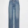 Løse jeans med lav midje og snøring i 90-tallsstil