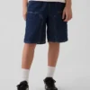Løse, komfortable denim-carpenter-shorts for barn i 90-tallsstil