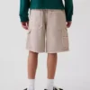 Løse, komfortable denim-carpenter-shorts for barn i 90-tallsstil