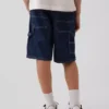 Løse, komfortable denim-carpenter-shorts for barn i 90-tallsstil
