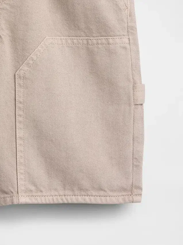 Løse, komfortable denim-carpenter-shorts for barn i 90-tallsstil