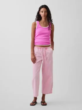 Løse, korte jeans med lav midje i 90-tallsstil