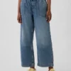 Løse, korte jeans med lav midje i 90-tallsstil
