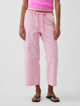 Løse, korte jeans med lav midje i 90-tallsstil