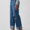 Løse, korte jeans med lav midje i 90-tallsstil