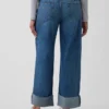 Løse, korte jeans med lav midje i 90-tallsstil