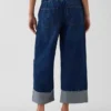 Løse, korte jeans med lav midje i 90-tallsstil