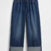 Løse, korte jeans med lav midje i 90-tallsstil