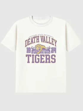 LSU Death Valley Tigers-T-skjorte med grafisk trykk