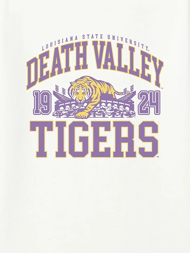 LSU Death Valley Tigers-T-skjorte med grafisk trykk