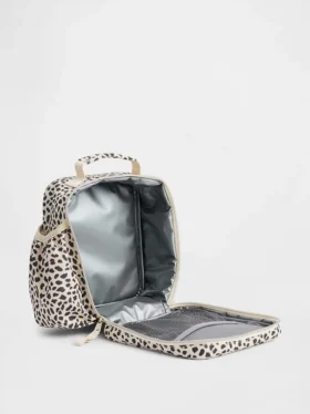 Lunsjveske for barn med leopardmønster