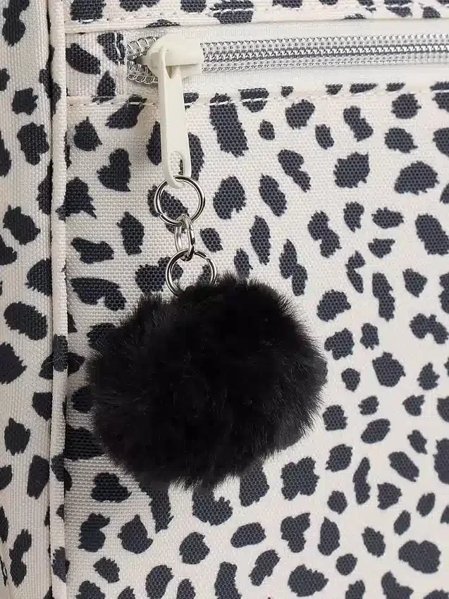 Lunsjveske for barn med leopardmønster