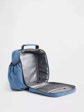 Lunsjveske i denim med logo for barn