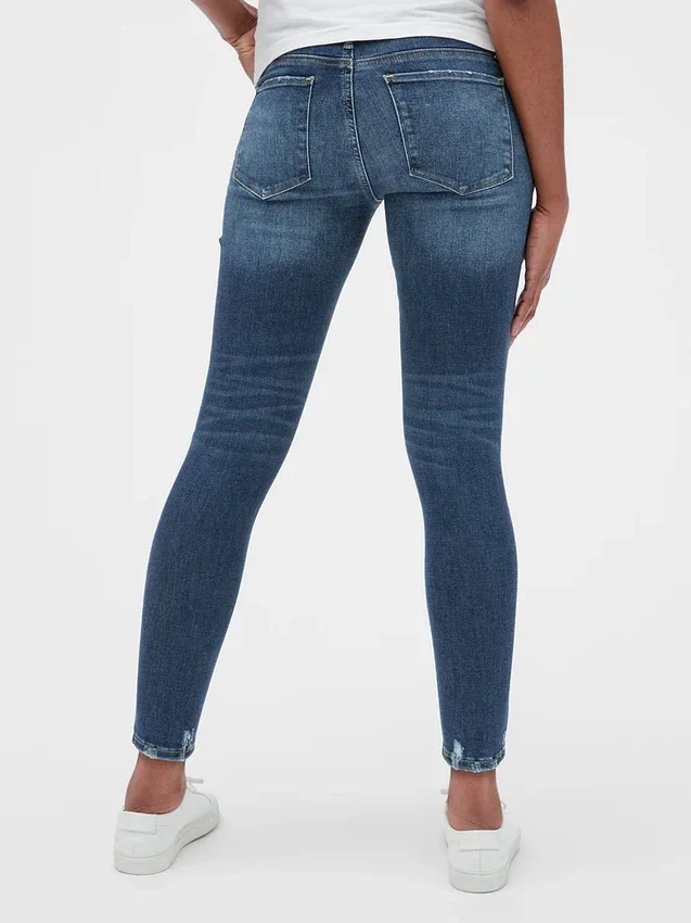 Mammaklær Distressed Full Panel Favorite Jeggings