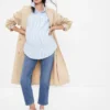Mammaklær-jeans med innsatt panel, Cheeky Straight