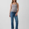 Mammaklær med hel panel, «90S Slim Straight Crop»