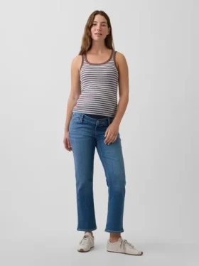 Mammaklær med hel panel, «90S Slim Straight Crop»