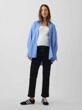 Mammaklær med hel panel, «90S Slim Straight Crop»