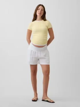 Mammaklær-shorts med lett påtrekk under magen