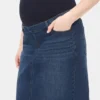 Mammaklær-skjørt i denim med hel panel