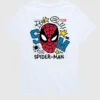 Marvel Scribbled Spider-Man-T-skjorte med kort erme og grafisk trykk for småbarn