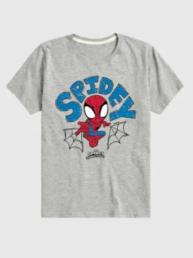 Marvel Spidey Doodle-Shorts-t-skjorte med kort erme for småbarn
