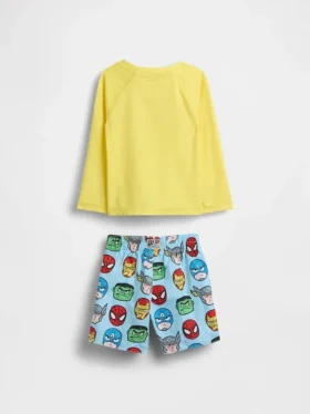 Marvel-svømmesett med rash guard for Baby og Småbarn