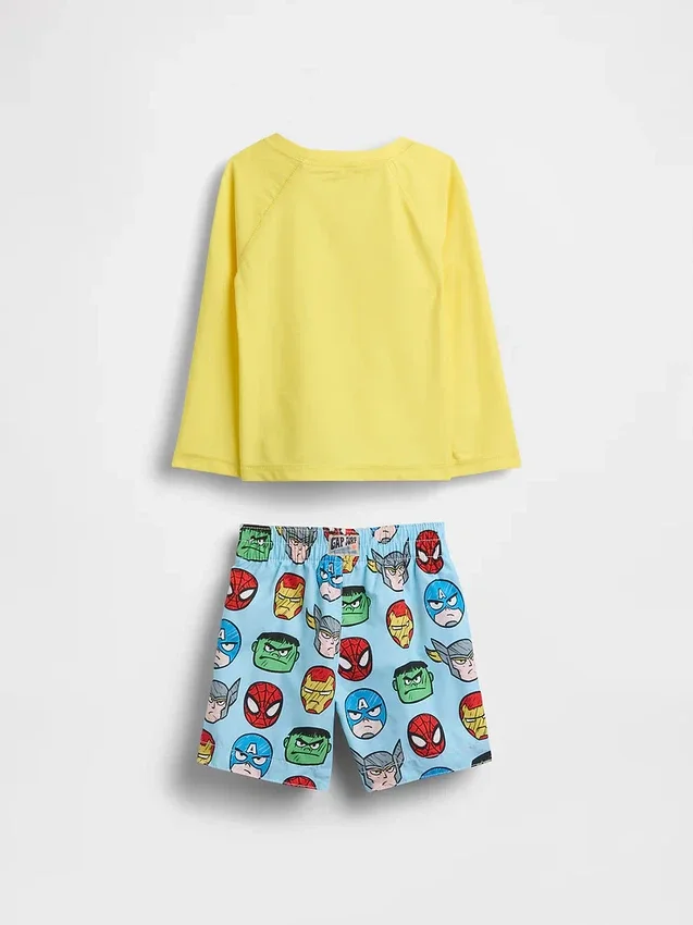 Marvel-svømmesett med rash guard for Baby og Småbarn