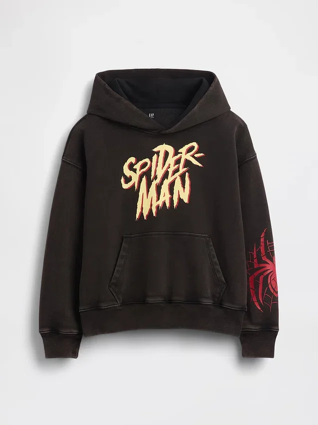 Marvel Vintagesoft Spider-Man-hettegenser med avslappet passform for barn