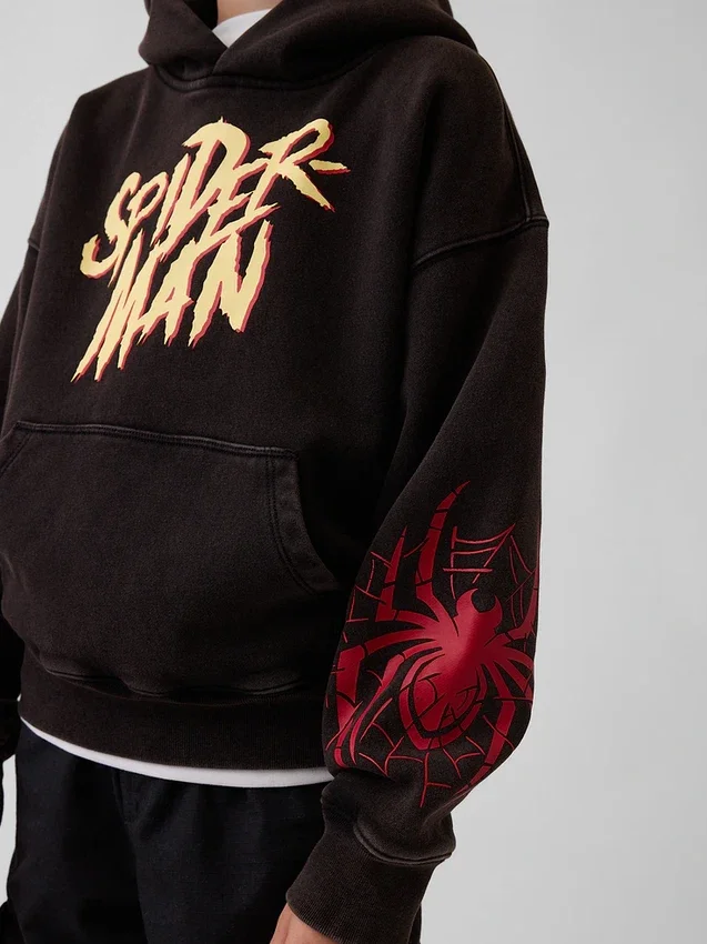 Marvel Vintagesoft Spider-Man-hettegenser med avslappet passform for barn