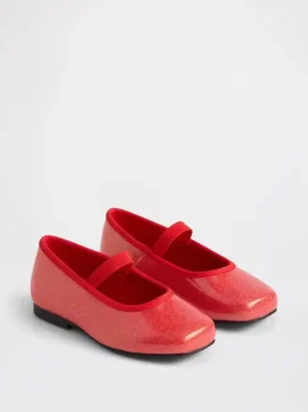 Mary Jane-ballerinasko med glans for småbarn