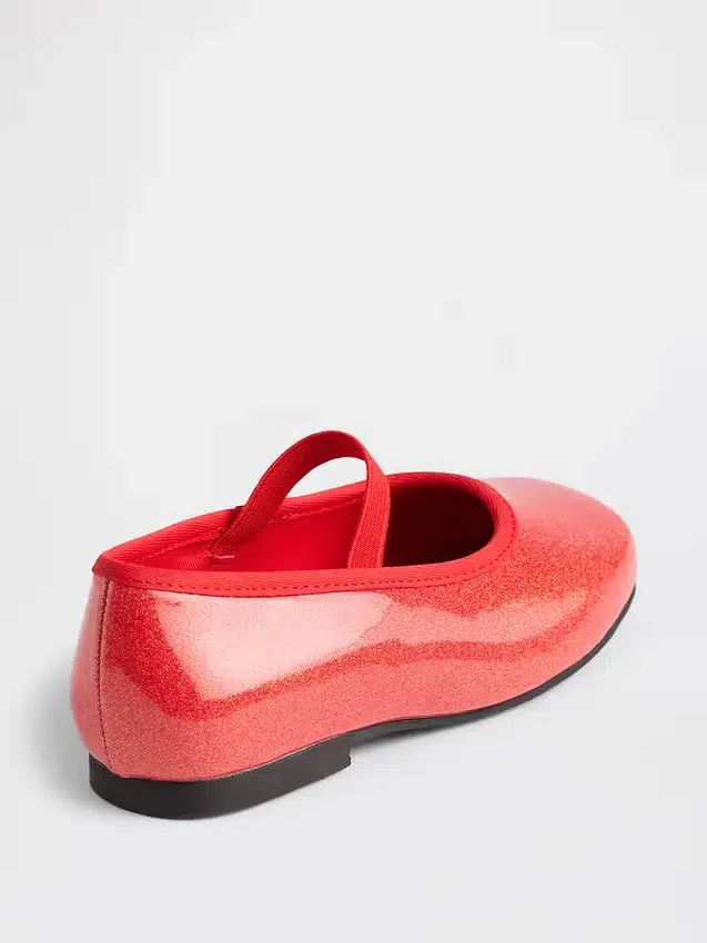 Mary Jane-ballerinasko med glans for småbarn