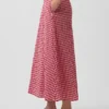 Maxiskjørt i gingham